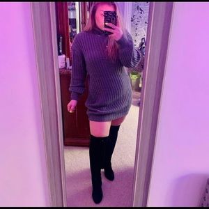 Turtleneck sweater dress